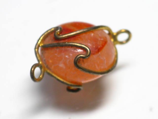 TOKO-BEADS BZ120-05 Natural Stone Charm 22mm BZ120-05 天然石チャーム 22mm Asian bead & African bead  Handmade,Lampeork,bead,asia,india,ethnic,parts,accessory,beads とんぼ玉,ビーズ,トンボ玉,アジア,インド,エスニック,手作り,パーツ,アクセサリー