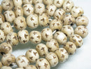TOKO-BEADS CB017P Bone bead 10mm CB017P ボーンビーズ（47g 約60個） 10mm Asian bead & African bead  Handmade,Lampeork,bead,asia,india,ethnic,parts,accessory,beads とんぼ玉,ビーズ,トンボ玉,アジア,インド,エスニック,手作り,パーツ,アクセサリー