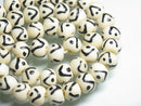 TOKO-BEADS CB020P Bone bead 10mm CB020P ボーンビーズ（57g 約60個） 10mm Asian bead & African bead  Handmade,Lampeork,bead,asia,india,ethnic,parts,accessory,beads とんぼ玉,ビーズ,トンボ玉,アジア,インド,エスニック,手作り,パーツ,アクセサリー