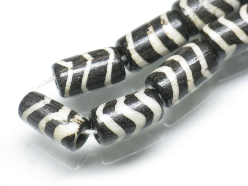 | TOKO-BEADS |CB065N-07 バティックボーンビーズ（連） 6.5~7.5mmとんぼ玉,ビーズ,トンボ玉,アジア,インド,エスニック,手作り,パーツ,アクセサリー