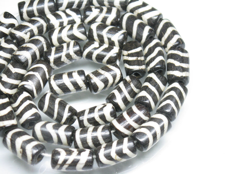 TOKO-BEADS CB065-07N Batik Bone bead (Strand) 6.5~7.5mm CB065-07N バティックボーンビーズ（連） 6.5~7.5mm Asian bead & African bead  Handmade,Lampeork,bead,asia,india,ethnic,parts,accessory,beads とんぼ玉,ビーズ,トンボ玉,アジア,インド,エスニック,手作り,パーツ,アクセサリー