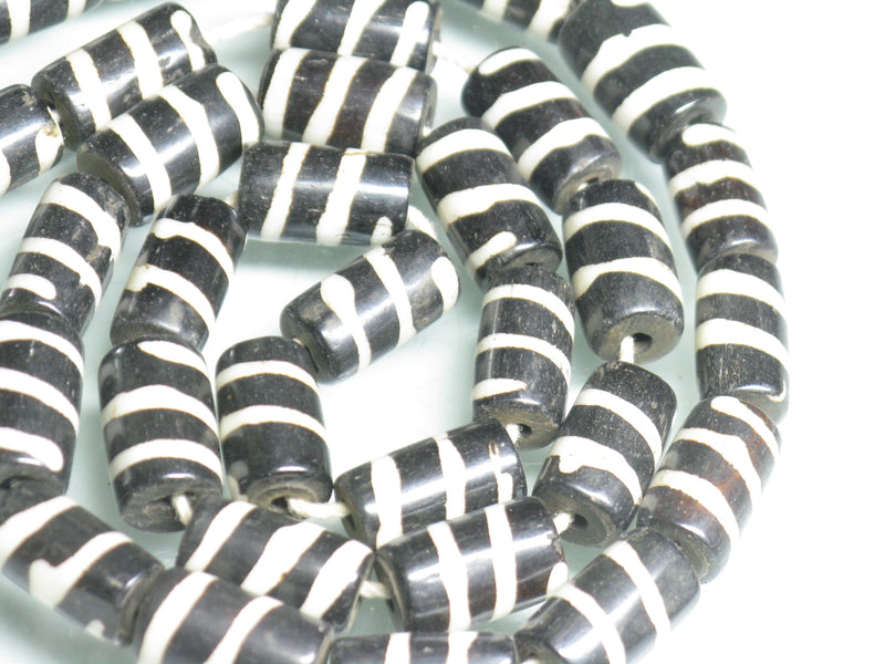 TOKO-BEADS CB065P Batik Bone bead 7mm CB065P ボーンビーズ（34g 約38個） 7mm Asian bead & African bead  Handmade,Lampeork,bead,asia,india,ethnic,parts,accessory,beads とんぼ玉,ビーズ,トンボ玉,アジア,インド,エスニック,手作り,パーツ,アクセサリー