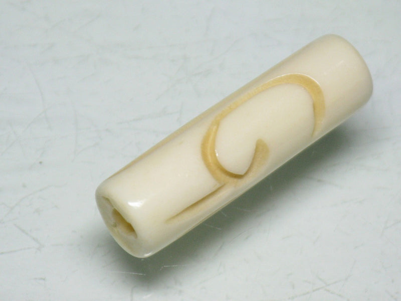 TOKO-BEADS CB134-07 Bone bead (Alphabet  G） 8~9mm CB134-07 ボーンビーズ（アルファベット G） 8~9mm Asian bead & African bead  Handmade,Lampeork,bead,asia,india,ethnic,parts,accessory,beads とんぼ玉,ビーズ,トンボ玉,アジア,インド,エスニック,手作り,パーツ,アクセサリー