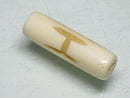 TOKO-BEADS CB134-08 Bone bead (Alphabet  H） 8~9mm CB134-08 ボーンビーズ（アルファベット H） 8~9mm Asian bead & African bead  Handmade,Lampeork,bead,asia,india,ethnic,parts,accessory,beads とんぼ玉,ビーズ,トンボ玉,アジア,インド,エスニック,手作り,パーツ,アクセサリー