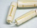 TOKO-BEADS CB134-09N Bone bead (Alphabet  I )(Strand) 8~9mm CB134-09N ボーンビーズ（アルファベット I )(連) 8~9mm Asian bead & African bead  Handmade,Lampeork,bead,asia,india,ethnic,parts,accessory,beads とんぼ玉,ビーズ,トンボ玉,アジア,インド,エスニック,手作り,パーツ,アクセサリー