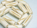 TOKO-BEADS CB134-25N Bone bead (Alphabet  Y)(Strand) 8~9mm CB134-25N ボーンビーズ（アルファベット Y)(連) 8~9mm Asian bead & African bead  Handmade,Lampeork,bead,asia,india,ethnic,parts,accessory,beads とんぼ玉,ビーズ,トンボ玉,アジア,インド,エスニック,手作り,パーツ,アクセサリー