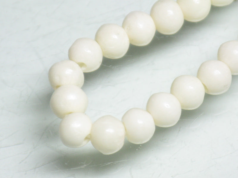 TOKO-BEADS CB150N-01 Bone bead (Strand) 4.5mm CB150N-01 ボーンビーズ（連） 4.5mm Asian bead & African bead  Handmade,Lampeork,bead,asia,india,ethnic,parts,accessory,beads とんぼ玉,ビーズ,トンボ玉,アジア,インド,エスニック,手作り,パーツ,アクセサリー