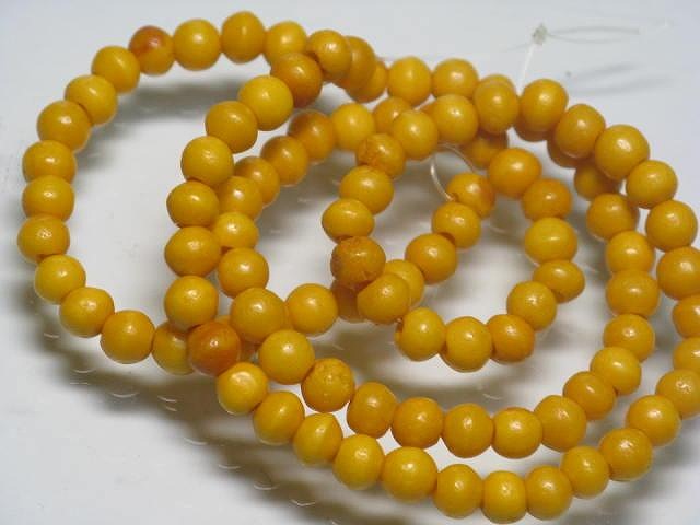 | TOKO-BEADS |CB150N-02 ボーンビーズ（連） 4.5mmとんぼ玉,ビーズ,トンボ玉,アジア,インド,エスニック,手作り,パーツ,アクセサリー