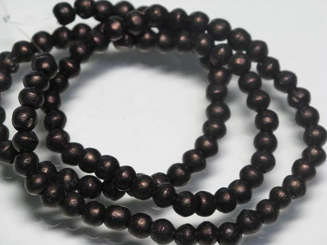 | TOKO-BEADS |CB150N-08 ボーンビーズ（連） 4.5mmとんぼ玉,ビーズ,トンボ玉,アジア,インド,エスニック,手作り,パーツ,アクセサリー