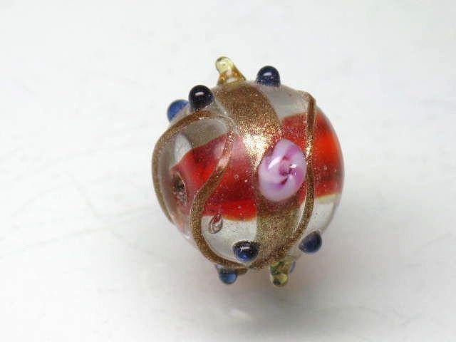 TOKO-BEADS CG063 Indian bead 14mm CG063 インドビーズ 14mm Asian bead & African bead  Handmade,Lampeork,bead,asia,india,ethnic,parts,accessory,beads とんぼ玉,ビーズ,トンボ玉,アジア,インド,エスニック,手作り,パーツ,アクセサリー