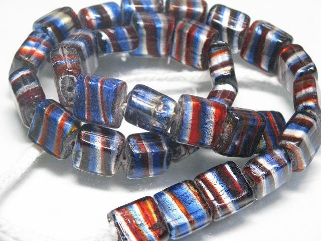 | TOKO-BEADS |CG607N インドビーズ（30個パック） 12.5mmとんぼ玉,ビーズ,トンボ玉,アジア,インド,エスニック,手作り,パーツ,アクセサリー