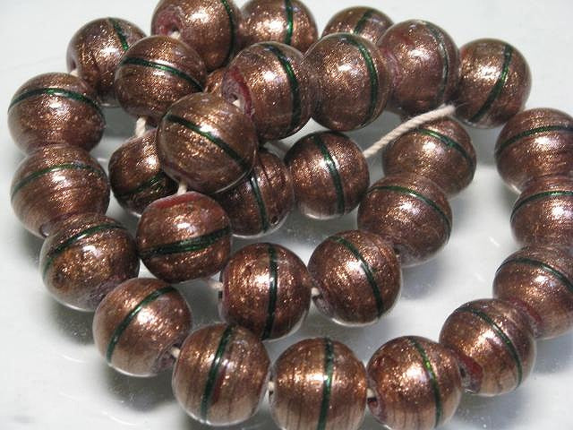 | TOKO-BEADS |CG637N インドビーズ（30個パック） 14.5mmとんぼ玉,ビーズ,トンボ玉,アジア,インド,エスニック,手作り,パーツ,アクセサリー