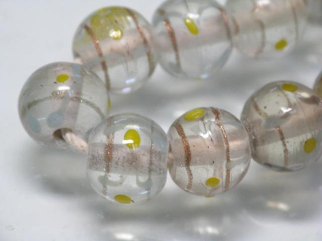 TOKO-BEADS CG641N Indian bead(40pcs) 11mm CG641N インドビーズ（40個パック） 11mm Asian bead & African bead  Handmade,Lampeork,bead,asia,india,ethnic,parts,accessory,beads とんぼ玉,ビーズ,トンボ玉,アジア,インド,エスニック,手作り,パーツ,アクセサリー