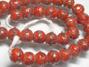 TOKO-BEADS CG649N Indian bead(33pcs) 13.5mm CG649N インドビーズ（33個パック） 13.5mm Asian bead & African bead  Handmade,Lampeork,bead,asia,india,ethnic,parts,accessory,beads とんぼ玉,ビーズ,トンボ玉,アジア,インド,エスニック,手作り,パーツ,アクセサリー