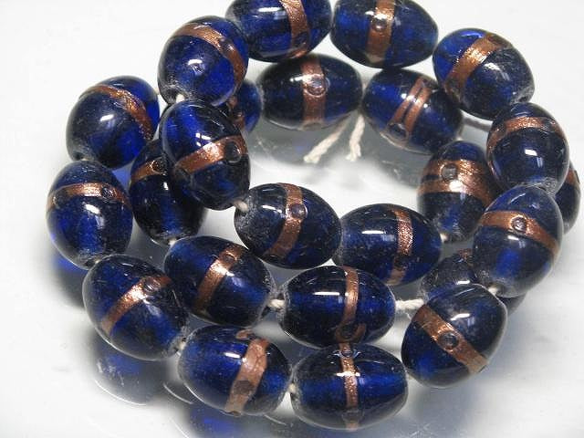 | TOKO-BEADS |CG662N インドビーズ（24個パック） 10.5mmとんぼ玉,ビーズ,トンボ玉,アジア,インド,エスニック,手作り,パーツ,アクセサリー