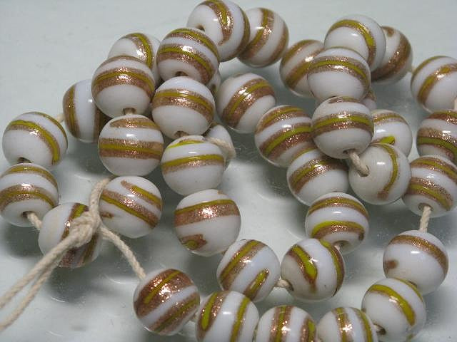 TOKO-BEADS CG666N Indian bead(40pcs) 12mm CG666N インドビーズ（40個パック） 12mm Asian bead & African bead  Handmade,Lampeork,bead,asia,india,ethnic,parts,accessory,beads とんぼ玉,ビーズ,トンボ玉,アジア,インド,エスニック,手作り,パーツ,アクセサリー