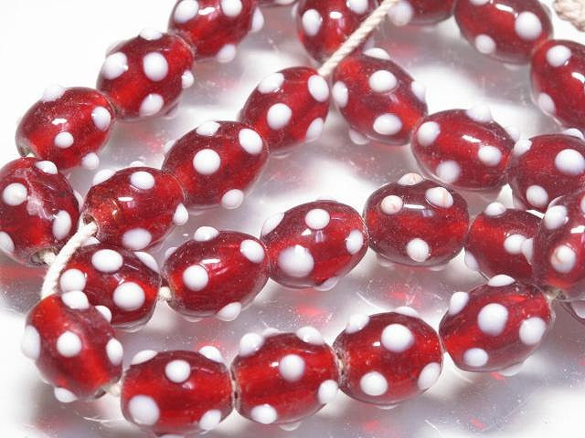 | TOKO-BEADS |CG712N インドビーズ（30個パック） 11mmとんぼ玉,ビーズ,トンボ玉,アジア,インド,エスニック,手作り,パーツ,アクセサリー