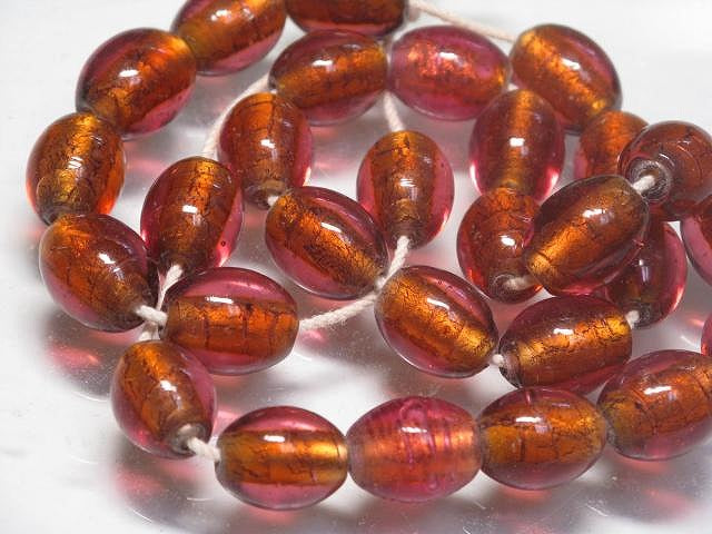 | TOKO-BEADS |CG726N インドビーズ（28個パック） 11mmとんぼ玉,ビーズ,トンボ玉,アジア,インド,エスニック,手作り,パーツ,アクセサリー