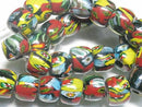 TOKO-BEADS CG732N Indian bead(30pcs) 16mm CG732N インドビーズ（30個パック） 16mm Asian bead & African bead  Handmade,Lampeork,bead,asia,india,ethnic,parts,accessory,beads とんぼ玉,ビーズ,トンボ玉,アジア,インド,エスニック,手作り,パーツ,アクセサリー