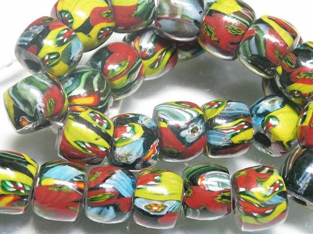 | TOKO-BEADS |CG732N インドビーズ（30個パック） 16mmとんぼ玉,ビーズ,トンボ玉,アジア,インド,エスニック,手作り,パーツ,アクセサリー