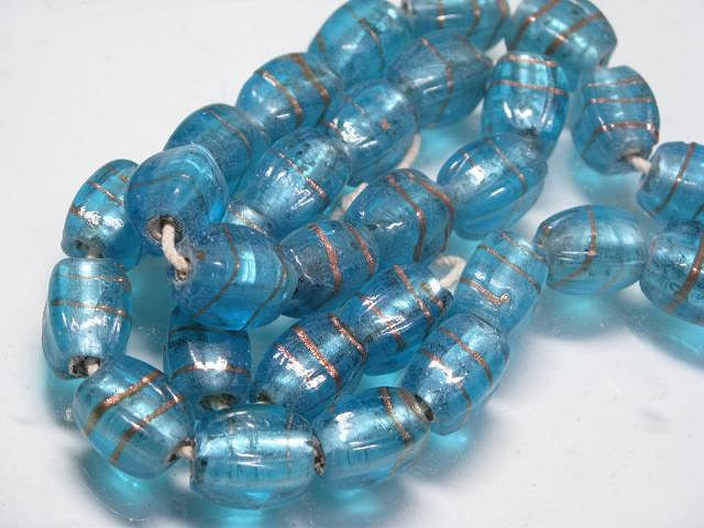 | TOKO-BEADS |CG741N インドビーズ（30個パック） 9.5mmとんぼ玉,ビーズ,トンボ玉,アジア,インド,エスニック,手作り,パーツ,アクセサリー