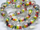 TOKO-BEADS CG756N Indian bead(28pcs) 16mm CG756N インドビーズ（28個パック） 16mm Asian bead & African bead  Handmade,Lampeork,bead,asia,india,ethnic,parts,accessory,beads とんぼ玉,ビーズ,トンボ玉,アジア,インド,エスニック,手作り,パーツ,アクセサリー