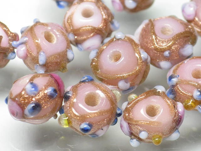 TOKO-BEADS CG879P Indian bead (30pcs) 8mm CG879P インドビーズ（30個パック） 8mm Asian bead & African bead  Handmade,Lampeork,bead,asia,india,ethnic,parts,accessory,beads とんぼ玉,ビーズ,トンボ玉,アジア,インド,エスニック,手作り,パーツ,アクセサリー
