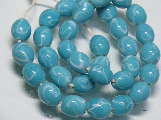 | TOKO-BEADS |CG895N インドビーズ（33個パック） 9mmとんぼ玉,ビーズ,トンボ玉,アジア,インド,エスニック,手作り,パーツ,アクセサリー