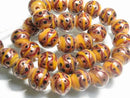 TOKO-BEADS CG905N Indian bead (Strand) 14.5mm CG905N インドビーズ（連） 14.5mm Asian bead & African bead  Handmade,Lampeork,bead,asia,india,ethnic,parts,accessory,beads とんぼ玉,ビーズ,トンボ玉,アジア,インド,エスニック,手作り,パーツ,アクセサリー