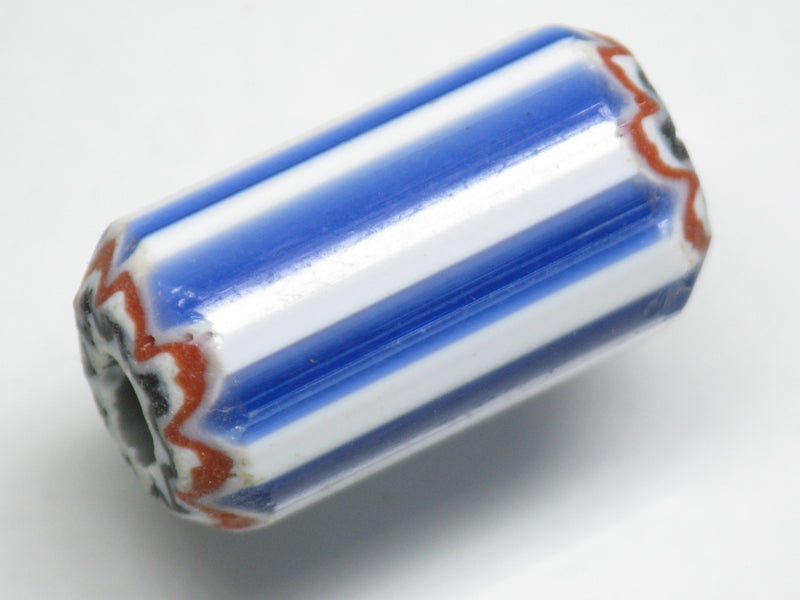 TOKO-BEADS CG907-50 Chevron bead 15mm CG907-50 シェブロンビーズ 15mm Asian bead & African bead  Handmade,Lampeork,bead,asia,india,ethnic,parts,accessory,beads とんぼ玉,ビーズ,トンボ玉,アジア,インド,エスニック,手作り,パーツ,アクセサリー