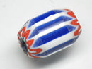 TOKO-BEADS CG907-52 Chevron bead 14mm CG907-52 シェブロンビーズ 14mm Asian bead & African bead  Handmade,Lampeork,bead,asia,india,ethnic,parts,accessory,beads とんぼ玉,ビーズ,トンボ玉,アジア,インド,エスニック,手作り,パーツ,アクセサリー