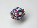 TOKO-BEADS CG907-78 Chevron bead 13.5mm CG907-78 シェブロンビーズ 13.5mm Asian bead & African bead  Handmade,Lampeork,bead,asia,india,ethnic,parts,accessory,beads とんぼ玉,ビーズ,トンボ玉,アジア,インド,エスニック,手作り,パーツ,アクセサリー
