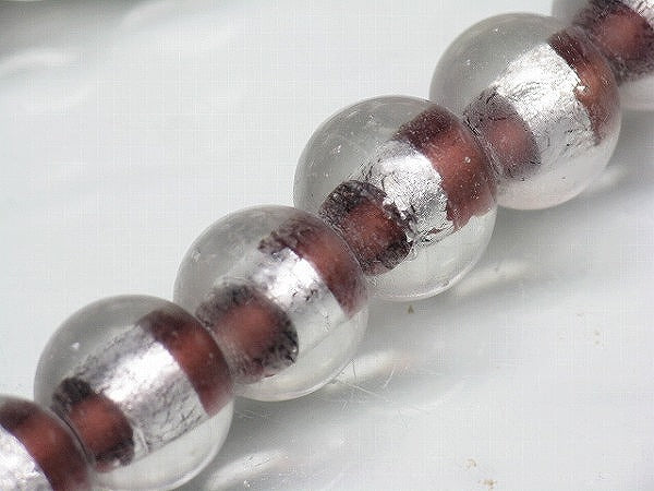 TOKO-BEADS CG917P-03 Silver foil bead (40pcs) 11mm CG917P-03 シルバーフォイルビーズ（40個パック） 11mm Asian bead & African bead  Handmade,Lampeork,bead,asia,india,ethnic,parts,accessory,beads とんぼ玉,ビーズ,トンボ玉,アジア,インド,エスニック,手作り,パーツ,アクセサリー