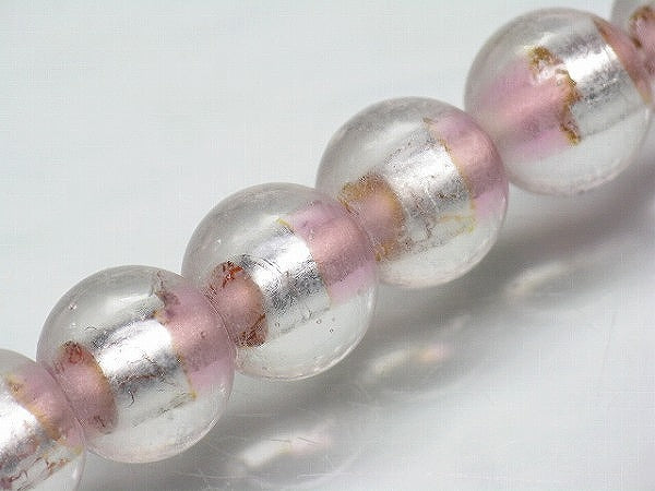 TOKO-BEADS CG917P-06 Silver foil bead (40pcs) 11mm CG917P-06 シルバーフォイルビーズ（40個パック） 11mm Asian bead & African bead  Handmade,Lampeork,bead,asia,india,ethnic,parts,accessory,beads とんぼ玉,ビーズ,トンボ玉,アジア,インド,エスニック,手作り,パーツ,アクセサリー