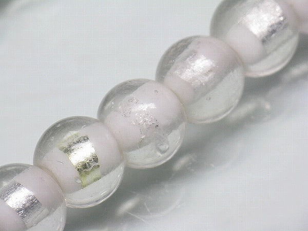 TOKO-BEADS CG917P-09 Silver foil bead (40pcs) 11mm CG917P-09 シルバーフォイルビーズ（40個パック） 11mm Asian bead & African bead  Handmade,Lampeork,bead,asia,india,ethnic,parts,accessory,beads とんぼ玉,ビーズ,トンボ玉,アジア,インド,エスニック,手作り,パーツ,アクセサリー