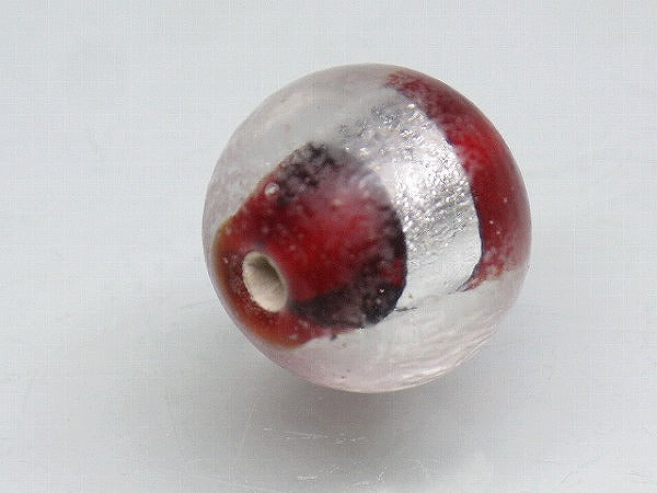 TOKO-BEADS CG917S-01 Silver foil bead 11mm CG917S-01 シルバーフォイルビーズ 11mm Asian bead & African bead  Handmade,Lampeork,bead,asia,india,ethnic,parts,accessory,beads とんぼ玉,ビーズ,トンボ玉,アジア,インド,エスニック,手作り,パーツ,アクセサリー