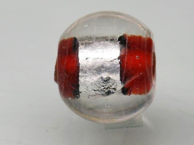 TOKO-BEADS CG917S-01 Silver foil bead 11mm CG917S-01 シルバーフォイルビーズ 11mm Asian bead & African bead  Handmade,Lampeork,bead,asia,india,ethnic,parts,accessory,beads とんぼ玉,ビーズ,トンボ玉,アジア,インド,エスニック,手作り,パーツ,アクセサリー