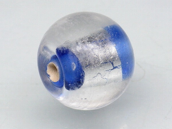 TOKO-BEADS CG917S-02 Silver foil bead 11mm CG917S-02 シルバーフォイルビーズ 11mm Asian bead & African bead  Handmade,Lampeork,bead,asia,india,ethnic,parts,accessory,beads とんぼ玉,ビーズ,トンボ玉,アジア,インド,エスニック,手作り,パーツ,アクセサリー