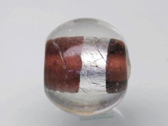 TOKO-BEADS CG917S-03 Silver foil bead 11mm CG917S-03 シルバーフォイルビーズ 11mm Asian bead & African bead  Handmade,Lampeork,bead,asia,india,ethnic,parts,accessory,beads とんぼ玉,ビーズ,トンボ玉,アジア,インド,エスニック,手作り,パーツ,アクセサリー