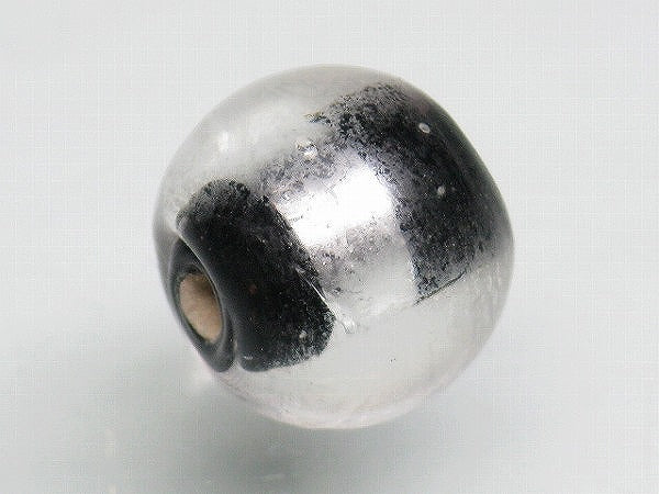 TOKO-BEADS CG917S-05 Silver foil bead 11mm CG917S-05 シルバーフォイルビーズ 11mm Asian bead & African bead  Handmade,Lampeork,bead,asia,india,ethnic,parts,accessory,beads とんぼ玉,ビーズ,トンボ玉,アジア,インド,エスニック,手作り,パーツ,アクセサリー