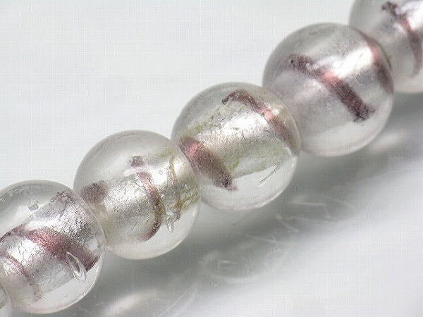 TOKO-BEADS CG918P-03 Silver foil bead (40pcs) 11mm CG918P-03 シルバーフォイルビーズ（40個パック） 11mm Asian bead & African bead  Handmade,Lampeork,bead,asia,india,ethnic,parts,accessory,beads とんぼ玉,ビーズ,トンボ玉,アジア,インド,エスニック,手作り,パーツ,アクセサリー