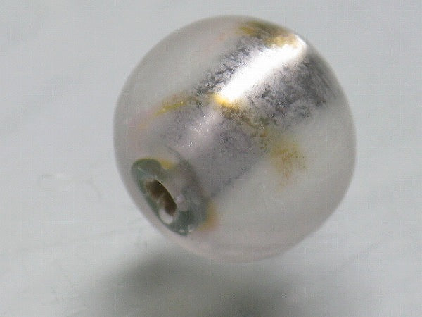 TOKO-BEADS CG918S-06 Silver foil bead 11mm CG918S-06 シルバーフォイルビーズ 11mm Asian bead & African bead  Handmade,Lampeork,bead,asia,india,ethnic,parts,accessory,beads とんぼ玉,ビーズ,トンボ玉,アジア,インド,エスニック,手作り,パーツ,アクセサリー