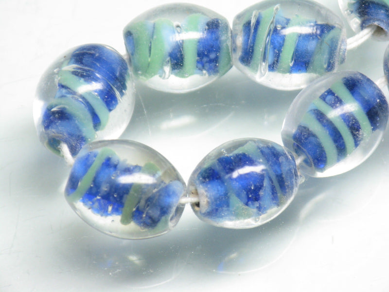 | TOKO-BEADS |CG922N-04 インドビーズ（連） 9~10mmとんぼ玉,ビーズ,トンボ玉,アジア,インド,エスニック,手作り,パーツ,アクセサリー