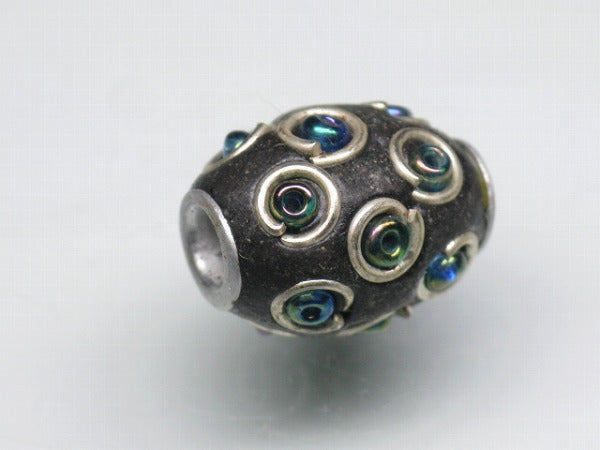 TOKO-BEADS CL001 Indian Ladakh bead 10.5mm CL001 ラダックビーズ 10.5mm Asian bead & African bead  Handmade,Lampeork,bead,asia,india,ethnic,parts,accessory,beads とんぼ玉,ビーズ,トンボ玉,アジア,インド,エスニック,手作り,パーツ,アクセサリー