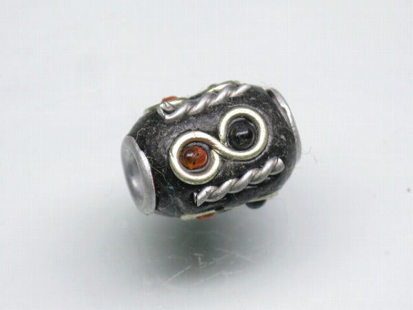 TOKO-BEADS CL002 Indian Ladakh bead 10mm CL002 ラダックビーズ 10mm Asian bead & African bead  Handmade,Lampeork,bead,asia,india,ethnic,parts,accessory,beads とんぼ玉,ビーズ,トンボ玉,アジア,インド,エスニック,手作り,パーツ,アクセサリー