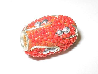 TOKO-BEADS CL009 Indian Ladakh bead 11mm CL009 ラダックビーズ 11mm Asian bead & African bead  Handmade,Lampeork,bead,asia,india,ethnic,parts,accessory,beads とんぼ玉,ビーズ,トンボ玉,アジア,インド,エスニック,手作り,パーツ,アクセサリー