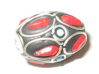 TOKO-BEADS CL010 Indian Ladakh bead 15mm CL010 ラダックビーズ 15mm Asian bead & African bead  Handmade,Lampeork,bead,asia,india,ethnic,parts,accessory,beads とんぼ玉,ビーズ,トンボ玉,アジア,インド,エスニック,手作り,パーツ,アクセサリー