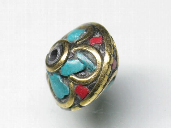 TOKO-BEADS CL101-20 Indian Ladakh bead 12mm CL101-20 ラダックビーズ 12mm Asian bead & African bead  Handmade,Lampeork,bead,asia,india,ethnic,parts,accessory,beads とんぼ玉,ビーズ,トンボ玉,アジア,インド,エスニック,手作り,パーツ,アクセサリー