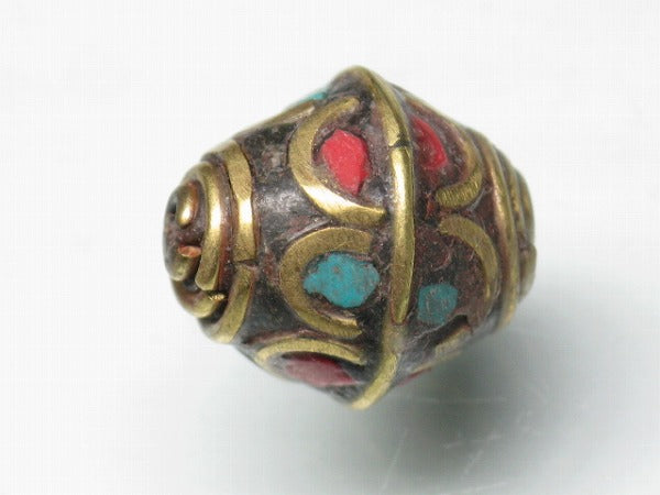 TOKO-BEADS CL101-22 Indian Ladakh bead 12mm CL101-22 ラダックビーズ 12mm Asian bead & African bead  Handmade,Lampeork,bead,asia,india,ethnic,parts,accessory,beads とんぼ玉,ビーズ,トンボ玉,アジア,インド,エスニック,手作り,パーツ,アクセサリー