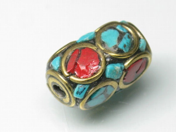 TOKO-BEADS CL101-52 Indian Ladakh bead 8mm CL101-52 ラダックビーズ 8mm Asian bead & African bead  Handmade,Lampeork,bead,asia,india,ethnic,parts,accessory,beads とんぼ玉,ビーズ,トンボ玉,アジア,インド,エスニック,手作り,パーツ,アクセサリー